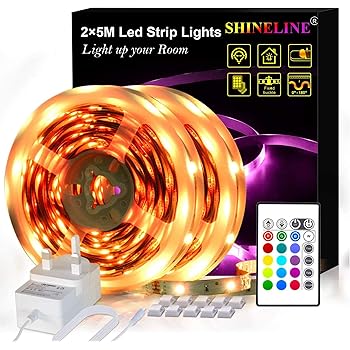 Led Strips Lights 10m Shineline 2x5m Led Strip 300 Leds Smd 5050 Rgb Rope Light Strip