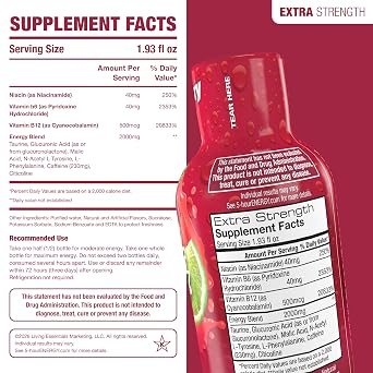 5-hour ENERGY CRANBERRY LIME Flavor, 6 Count, Extra Strength Energy Shot