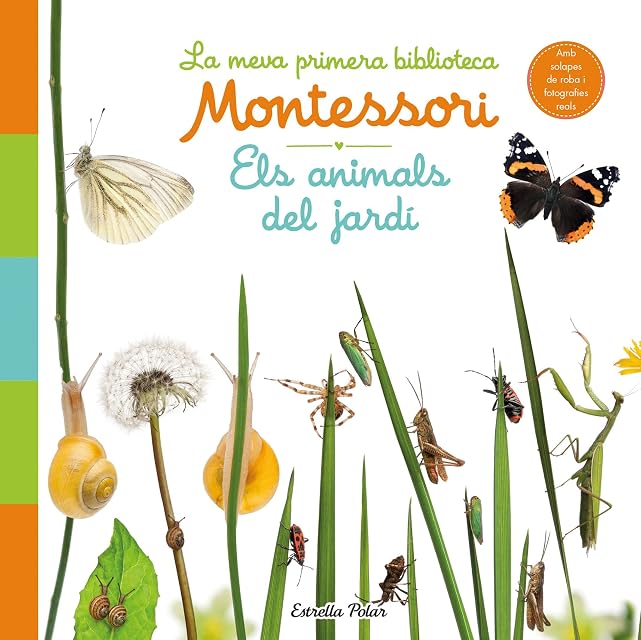 Portada de Els animals del jardí. La meva primera biblioteca Montessori