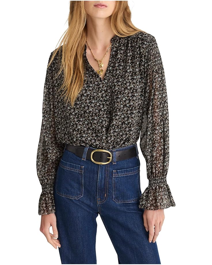 Madewell Lizzy Top - Sheer Poly Ggt - Main View