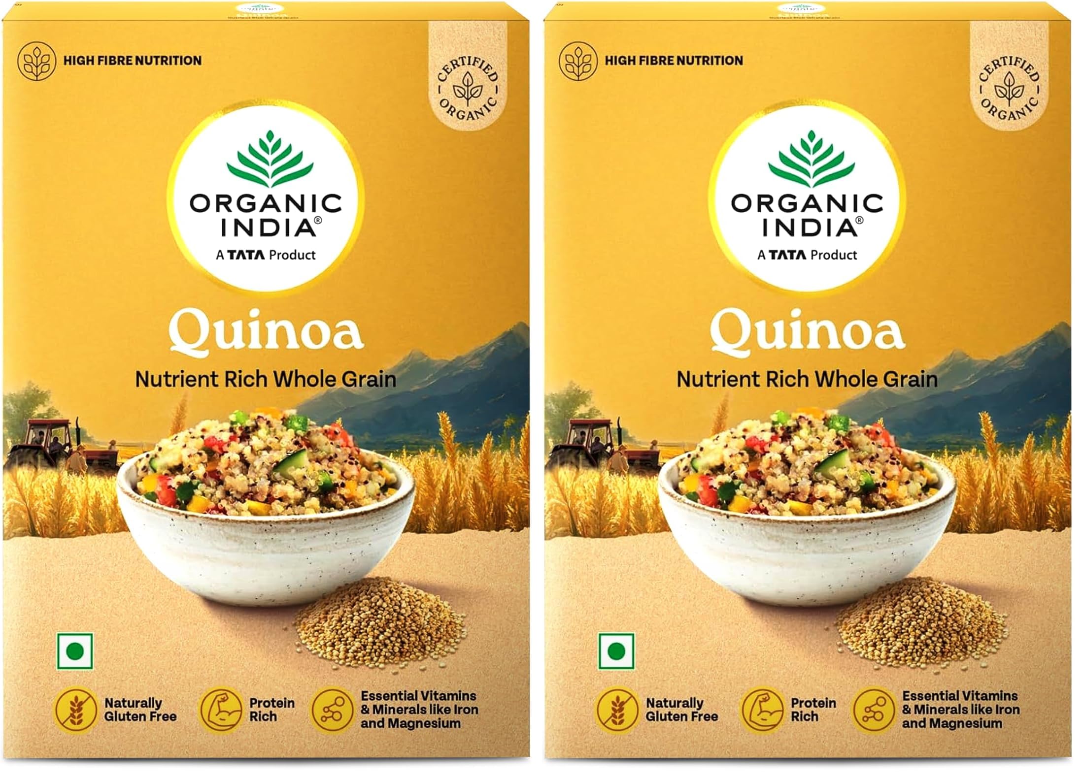 A TATA Product – Organic India Quinoa – 500g | Nutrient-Rich Whole Grain | Protein-Rich | Gluten-Free | Source of Iron & Magnesium (Pack of 2)-picture-36