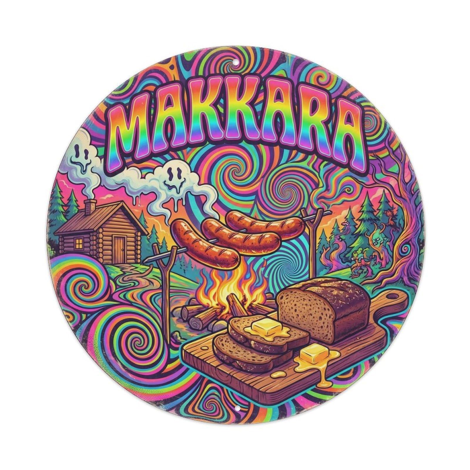 Finnish Makkara Nordic Cuisine Heritage Vintage Metal Tin Sign