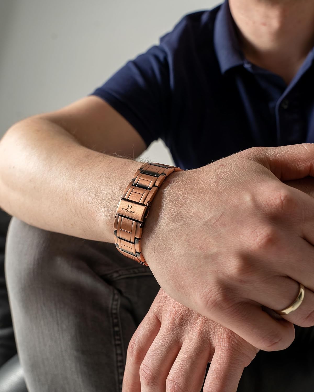 Copper Bracelet For Men | 6200 Gauss Power | Adjustable Magnetic Bracelet | Gift Box and Sizing Tool (3X Power) - Image 4