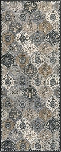 Vista 426 de Lahome - Alfombra de marroquí tejida, alfombra para cocina, pasillo, antideslizante, pasillo para entrada, pasillo de lavadero, dormitorio, 91 x 152