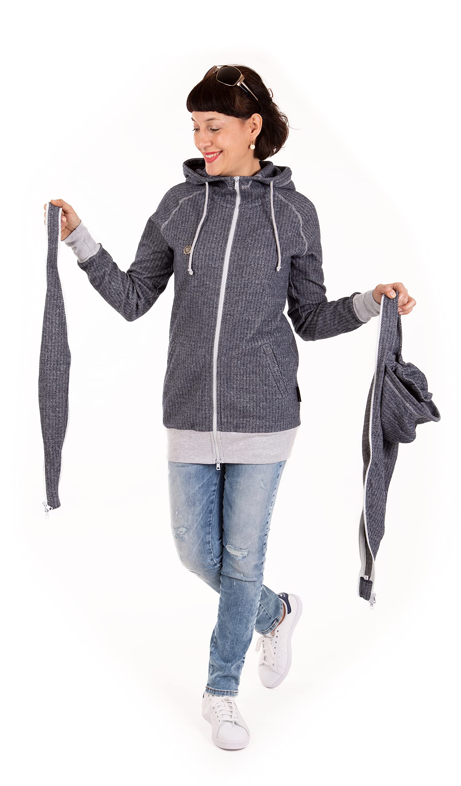 Viva la Mama 3in1 leichte Tragejacke für Mama und Baby, Umstandsjacke - Cleo