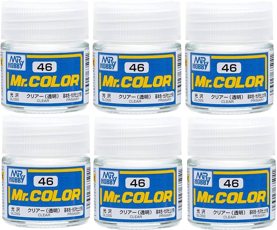 Amazon | GSIクレオス Mr.カラーC46クリアー(6本セット) | カラー塗料 通販