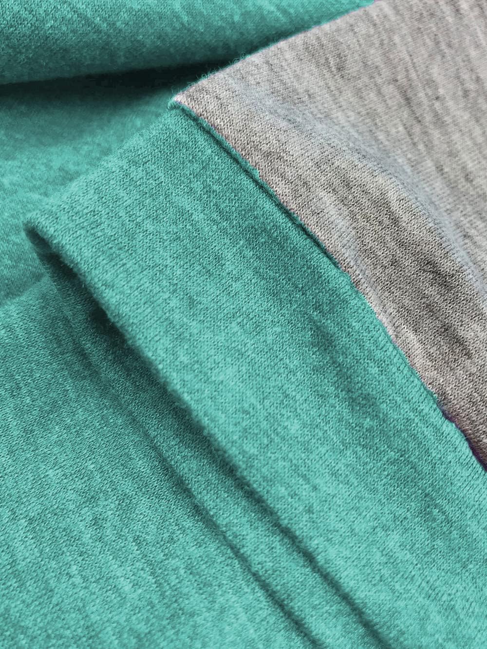 ROSRISS Plus Size Tops for Women Summer Raglan Color Block T Shirts Short Sleeve Loose Fit Tee - Image 4