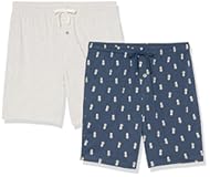 Men&apos;s 7" Cotton Knit Pajama Shorts&comma; Pack of 2