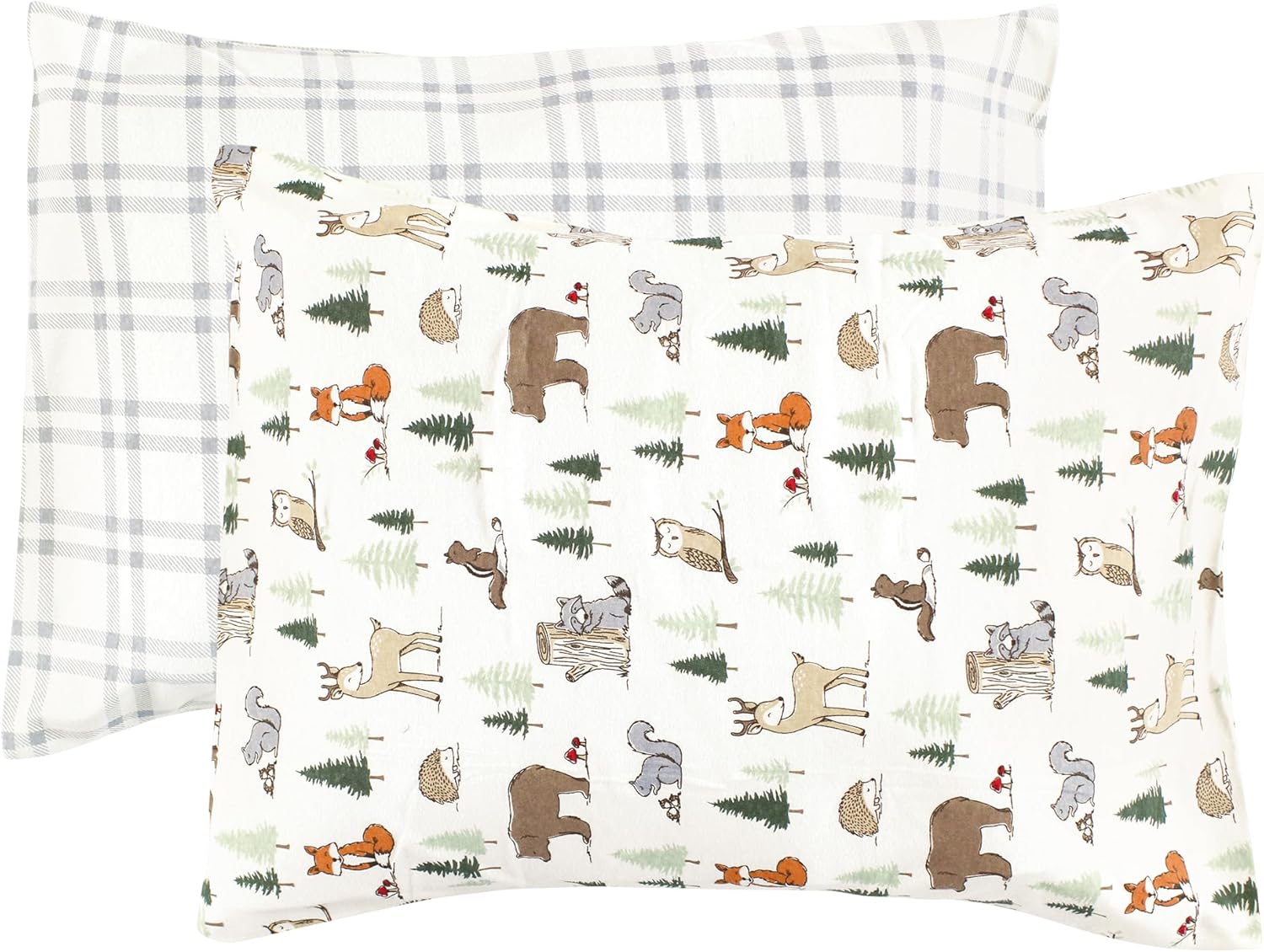 Hudson Baby Unisex Baby and Toddler Cotton Toddler Pillow Case, Forest Animals, One Size
