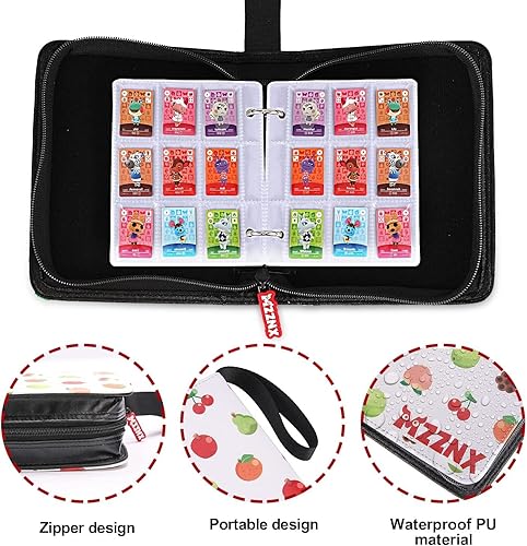 Miniatura 3 de MZZNX Soporte para carpetas de 495 bolsillos para tarjetas Amiibo de Animal Crossing Mini Amiibo de 13 x 1 pulgada ACNH NFC Tag Game Mini Card fruta