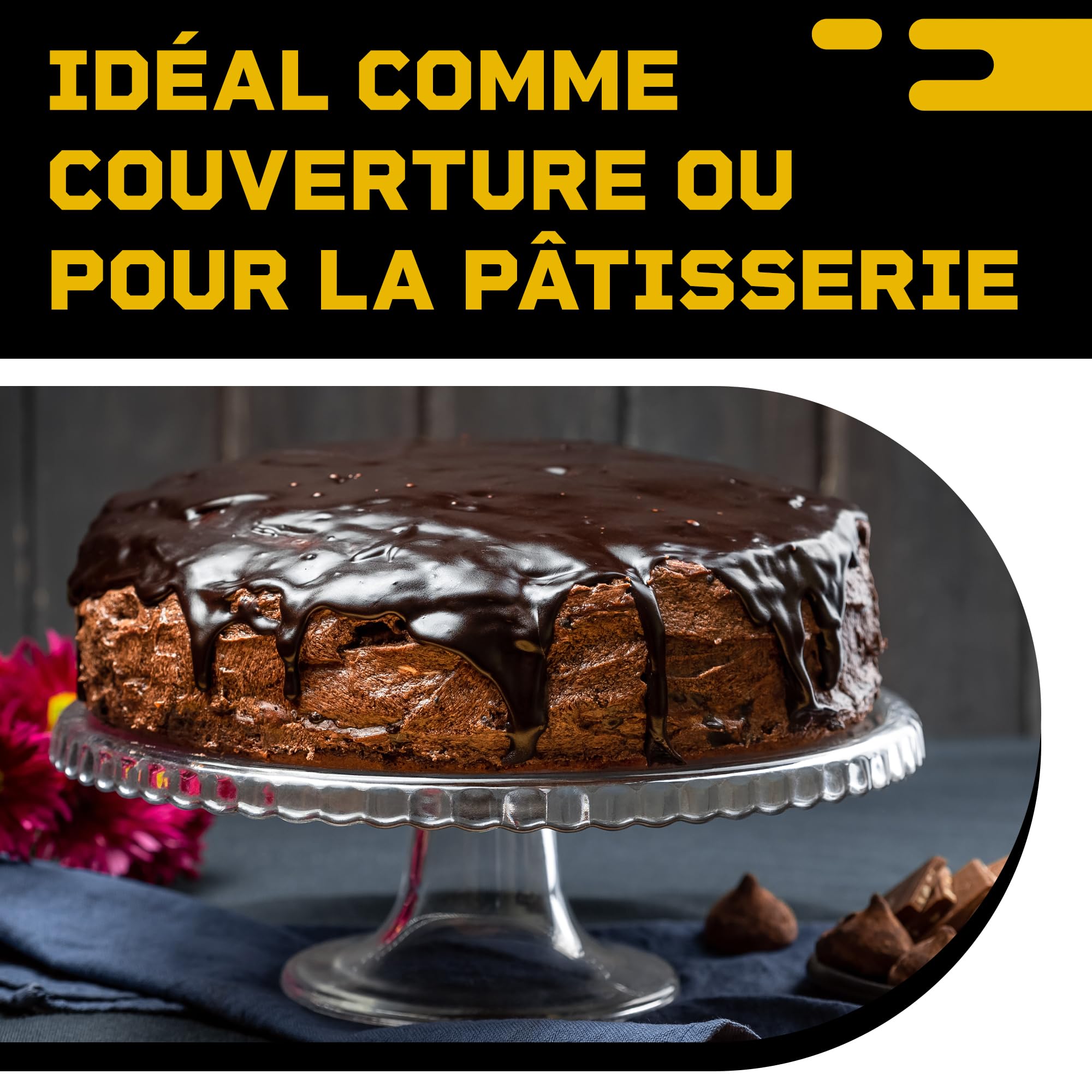 DIBYS Pépites de chocolat au lait 900 g | Chocolat belge pour fontaine à chocolat, fondue et couverture | Gouttes de chocolat idéales pour fondre | Pastilles dans une élégante boîte cadeau