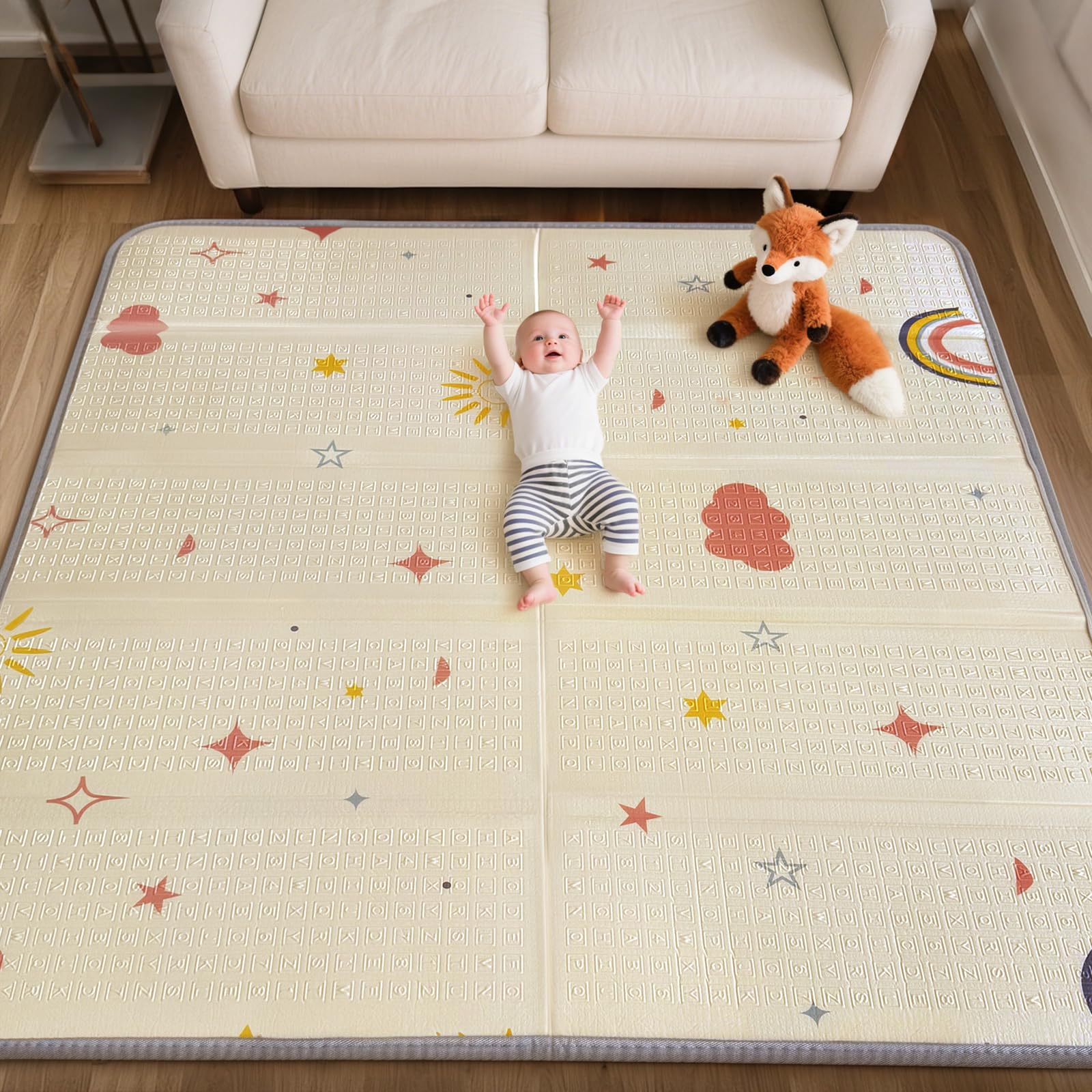Amazon.com : Mallify Extra Large Foldable Play Mat, Reversible