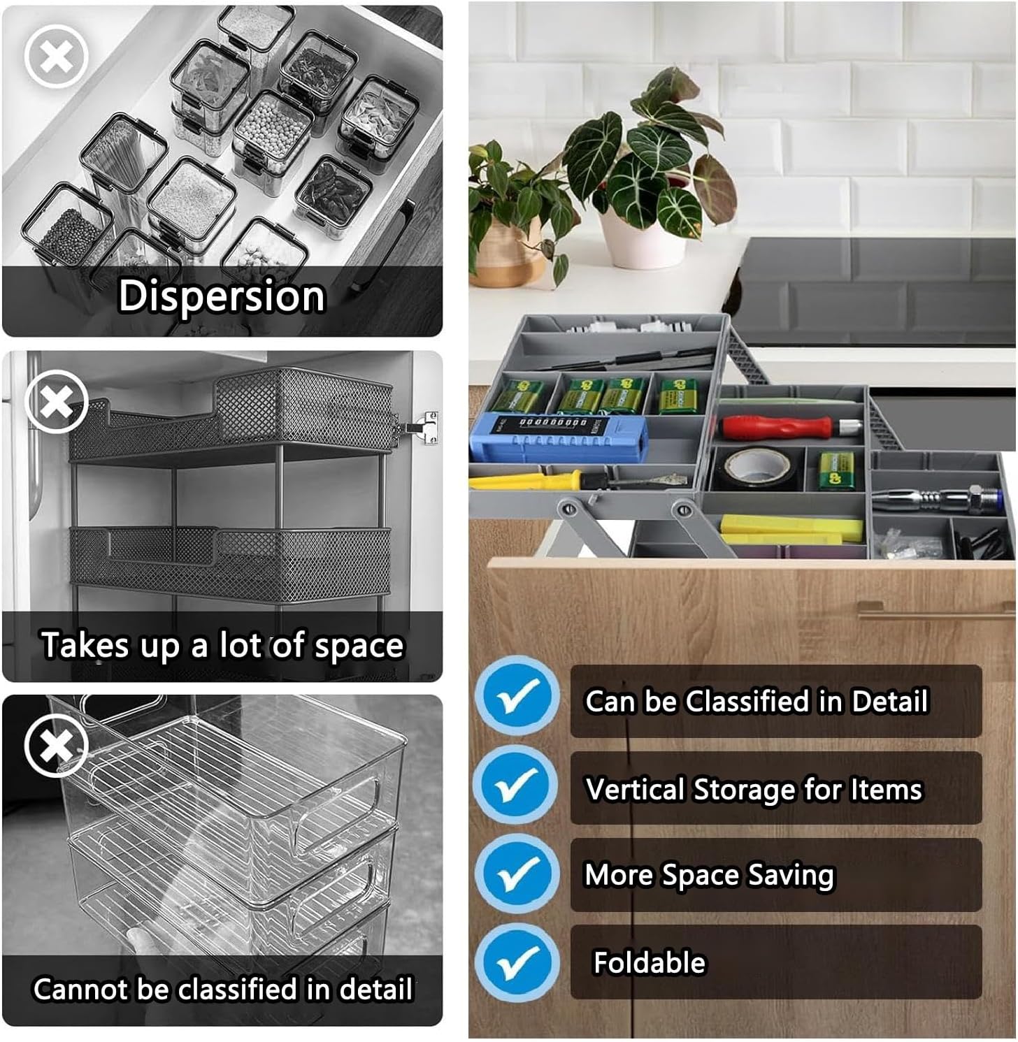 Maximize Your Space: The Ultimate 3 Tier Smart Collapsible Drawer Organizer Review