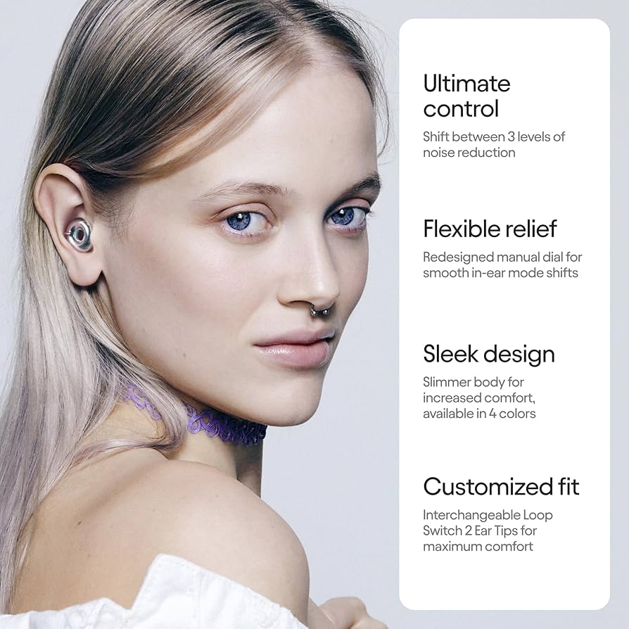 Amazon.com: Loop Switch 2 Adjustable Ear Plugs – 3 Noise