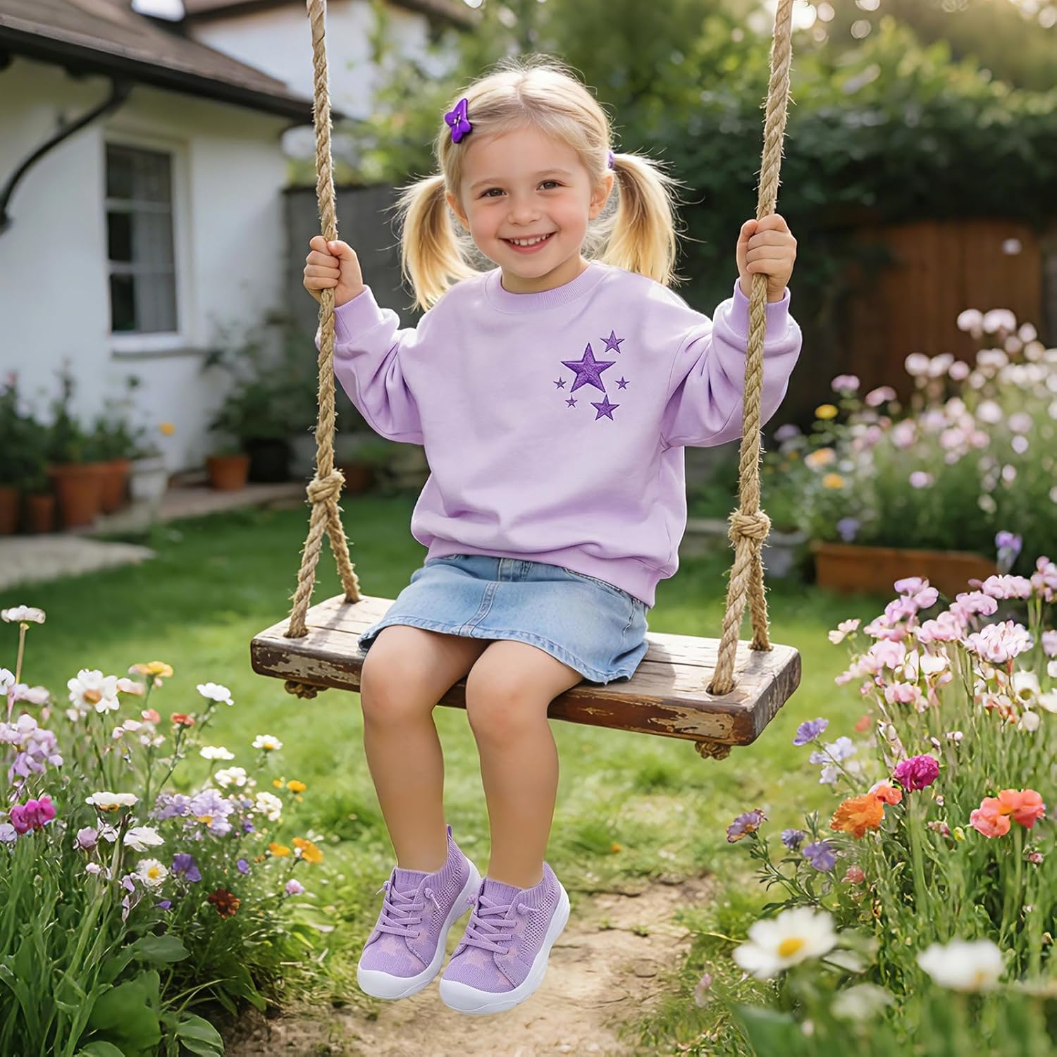 leisfit toddler shoes boys girls barefoot shoes kids breathable sneakers tennis shoes slip on shoes 8 toddler d-purple star