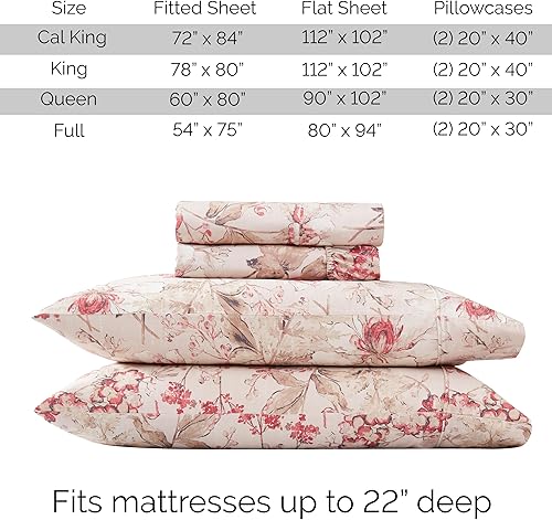 Miniatura 113 de Southshore Fine Living, Inc., Juego de sábanas de 4 piezas, 100% algodón, tamaño Queen, sábanas de 300 hilos con bolsillo extra profundo, sábana 10