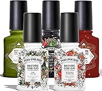 Poo-Pourri Before-You-Go Toilet Spray 5-Pack 2oz: Peaches & Cream, Fir Flush, More Scents | Odor-Trapping Essential Oils