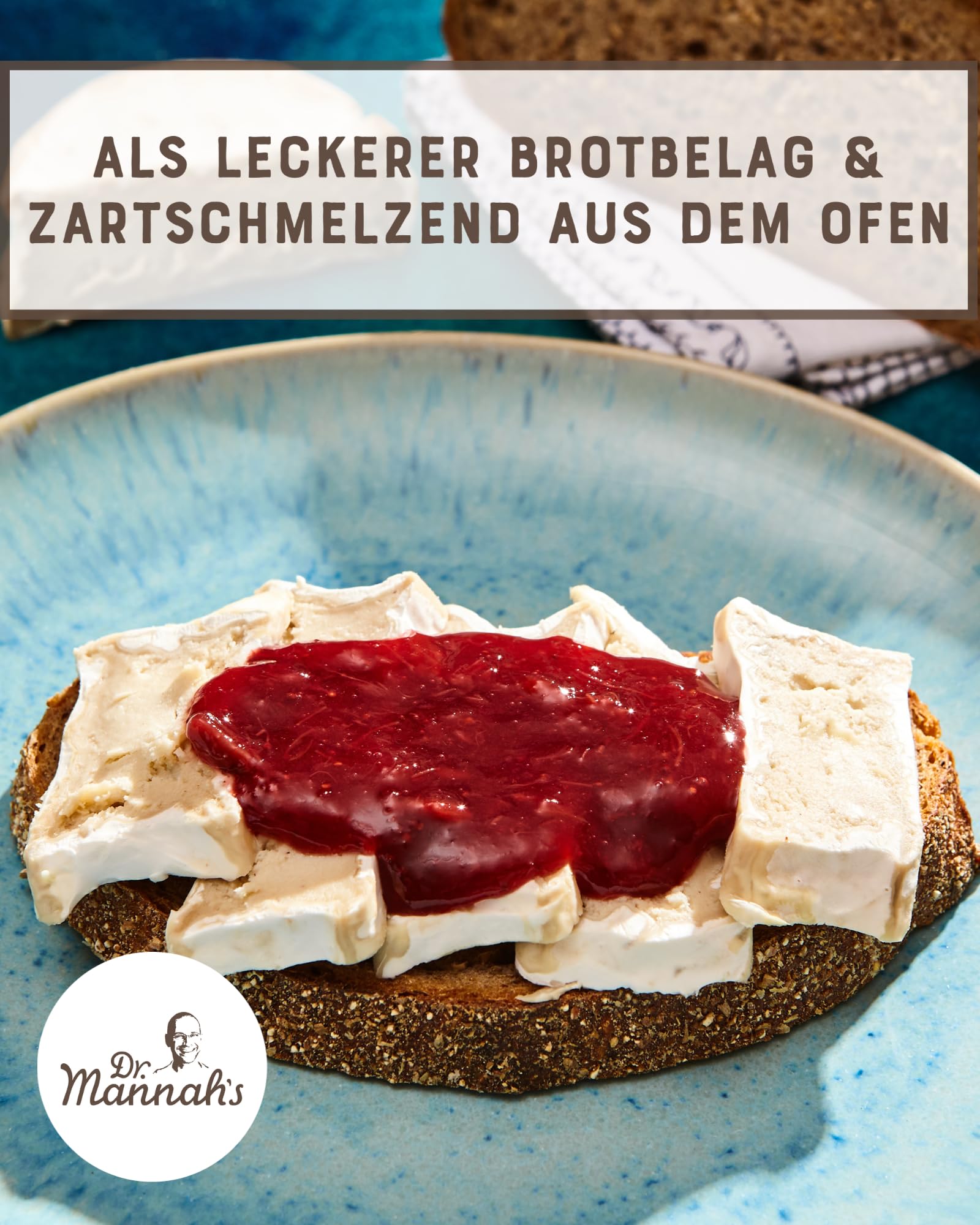 DR. MANNAH'S Vegan Passion Creamy White mit Grünem Pfeffer | Vegane Käse Alternative Auf Blumenkohl-Basis| Natürlich Fermentiert & Ohne Künstliche Zusätze (150g)