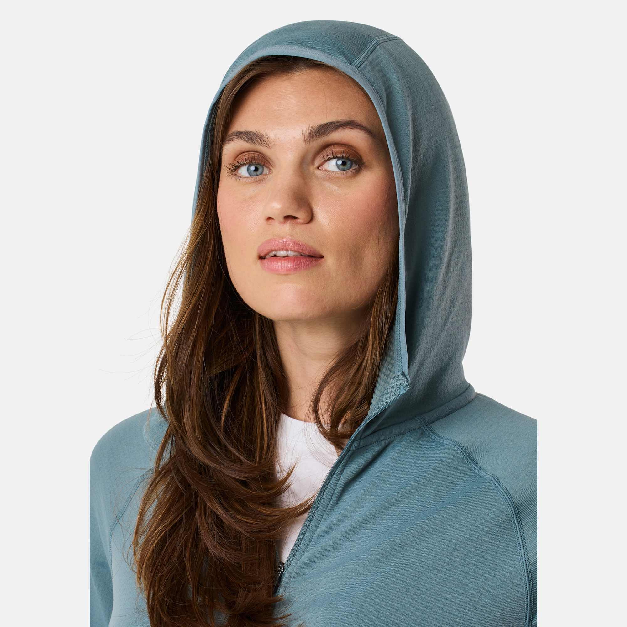 Swedemount Ultra Light Tech Midlayer con Cappuccio Donna Maglione Allenamento Leggero Traspirante