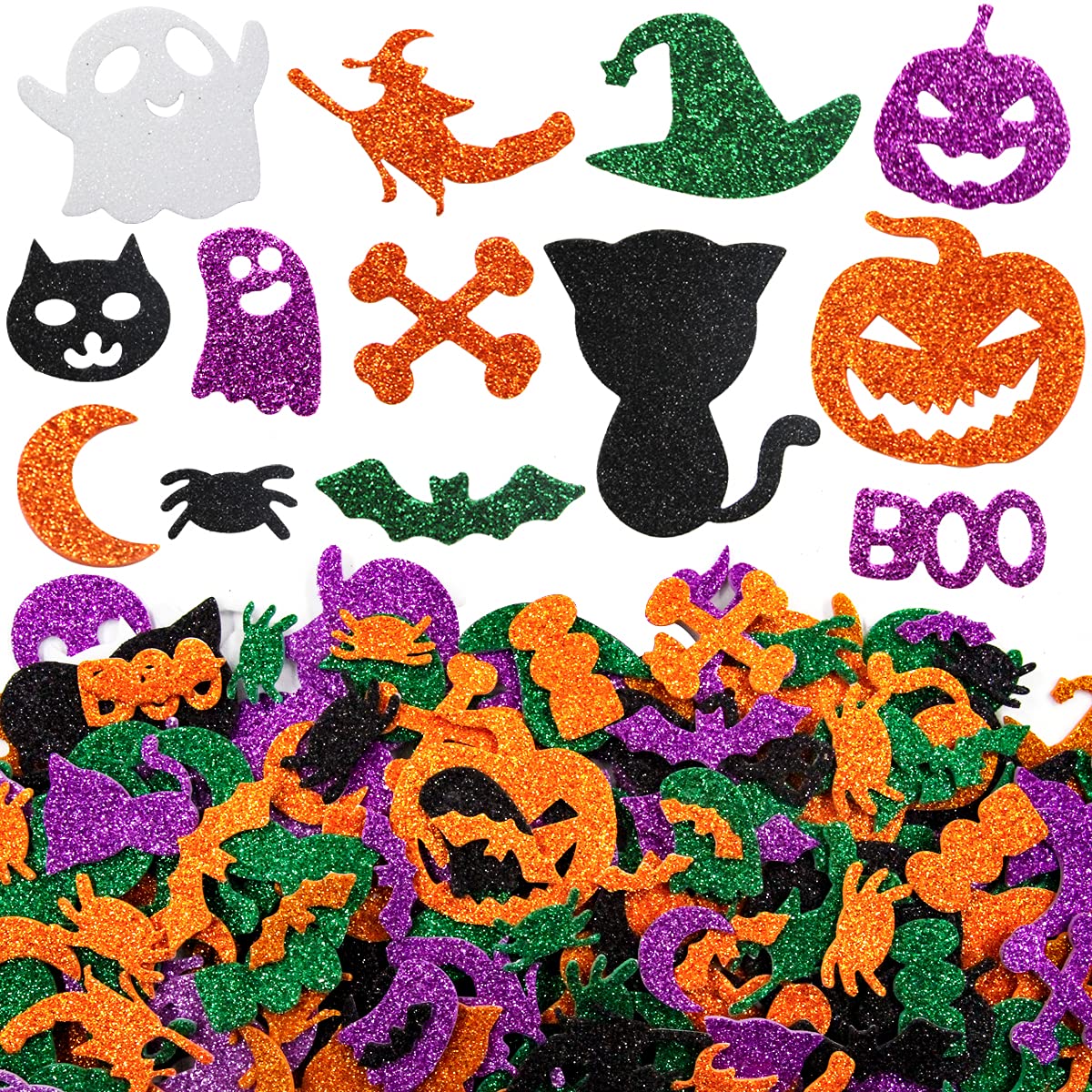 Stickers Mousse Paillettes étoiles Lot De 166 Autocollants Noël Paillettes - Étoiles, Flocons, Sapins - Déco Festive Décoration Pailletée