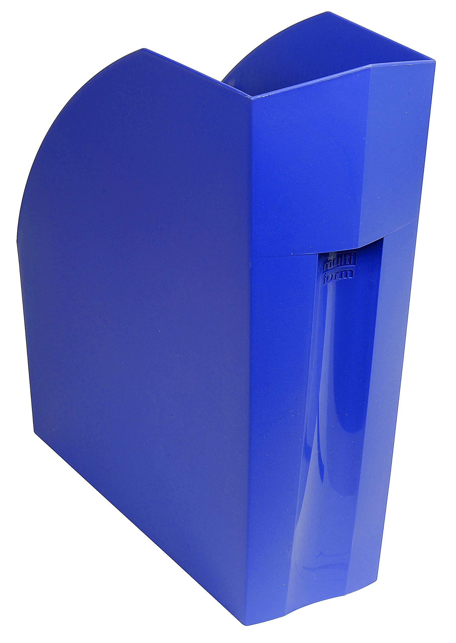 Exacompta - Ref 180101D - Forever Collection - Recycled Magazine File - 292 x 110 x 320mm in Size, Suitable for A4+ Documents, Large Storage Capacity - Cobalt Blue