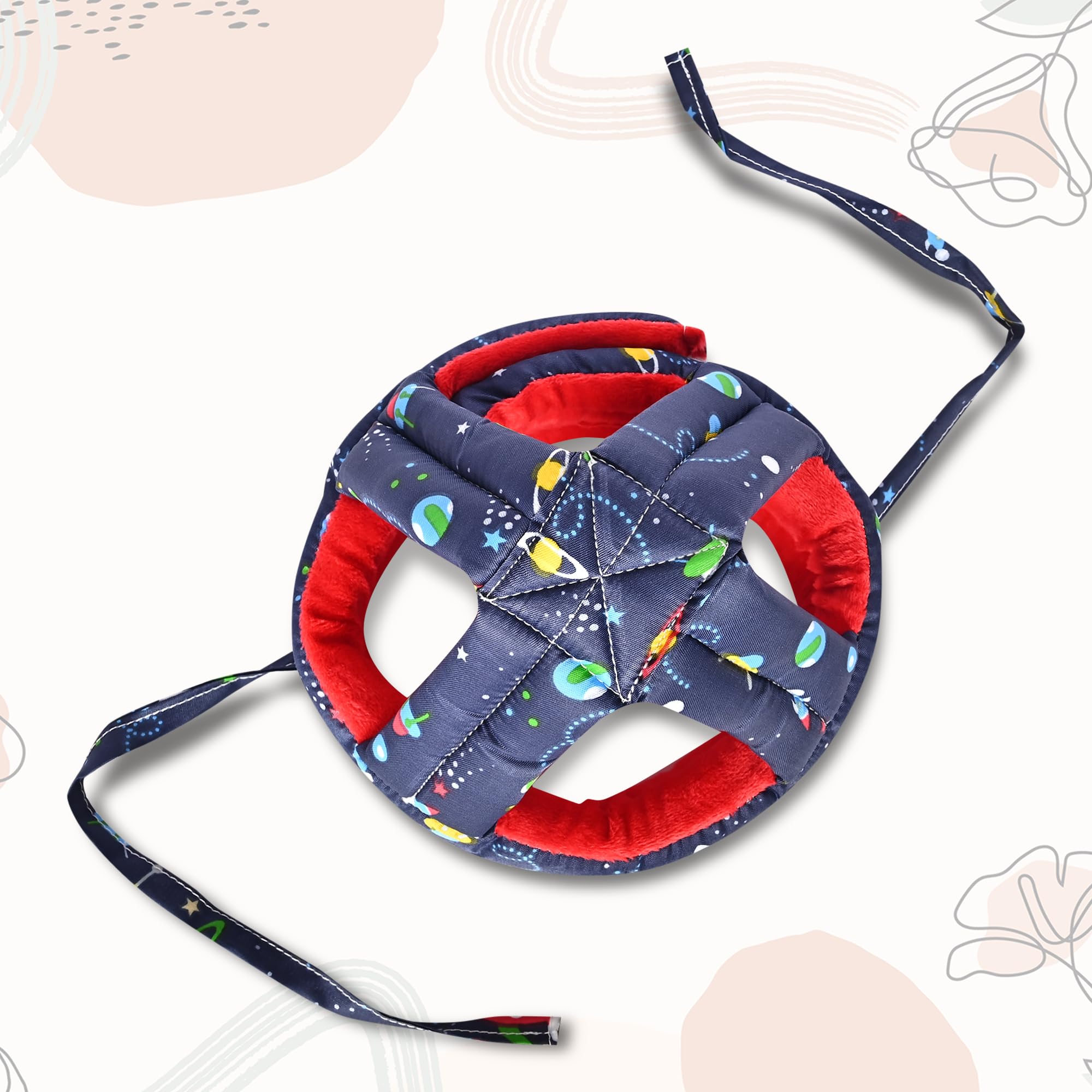 HUG PUPPY Baby Safety Helmet Infant Toddler Helmet,Baby Head Protector for Safety 6 to 18 Months Adjustable Protective Cap Child Safety Head Guard (Dark-Blue-Rocket-KIS-Helmet) - Image 8 thumbnail