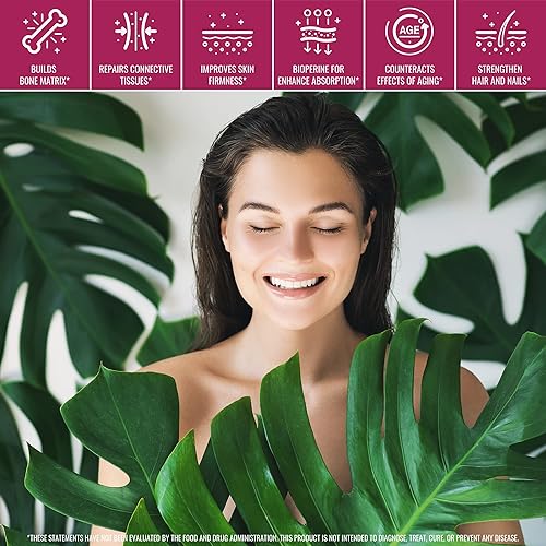 Miniatura 4 de Max Collagen Plus C (suministro para 30 días) – Polvo de colágeno natural con biotina y bioperina para aumentar la hidratación antienvejecimiento y