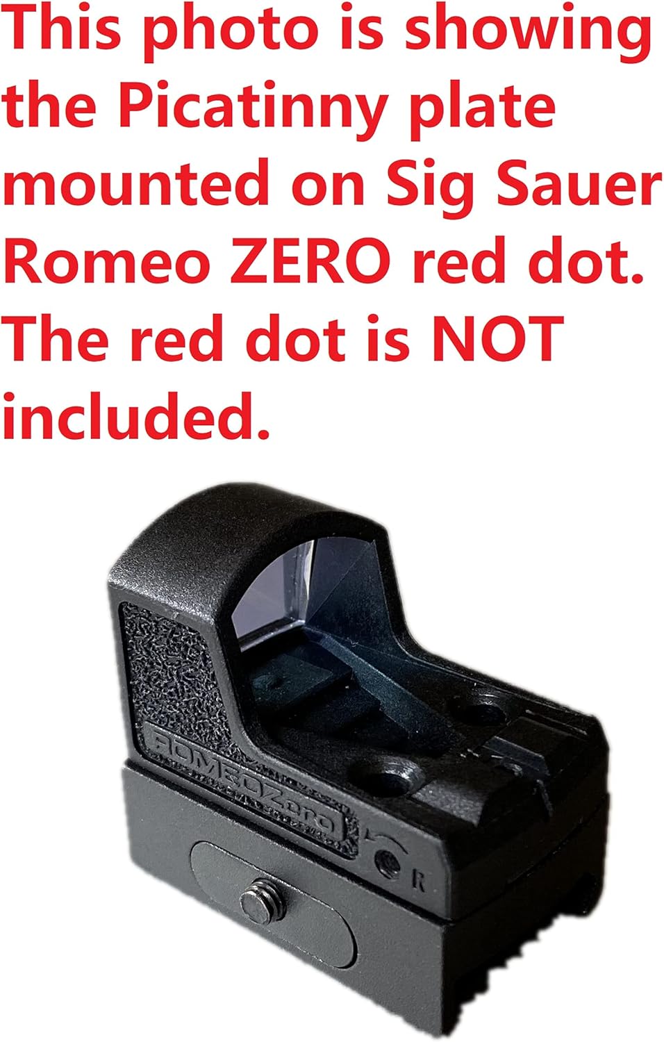 Ade Advanced Optics Picatinny Mounting Plate/Adapter/Mount - Compatible with Swampfox Sentinel, Shield RMS/RMSc, Sig Saure Romeo Zero, Crimson Trace CTS-1550, ADE Spike red dot Sights : Sports & Outdoors