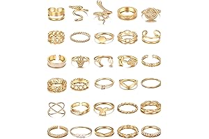 Boho Bliss: Embrace Exquisite Stackable Gold Rings for Feminine Charm
