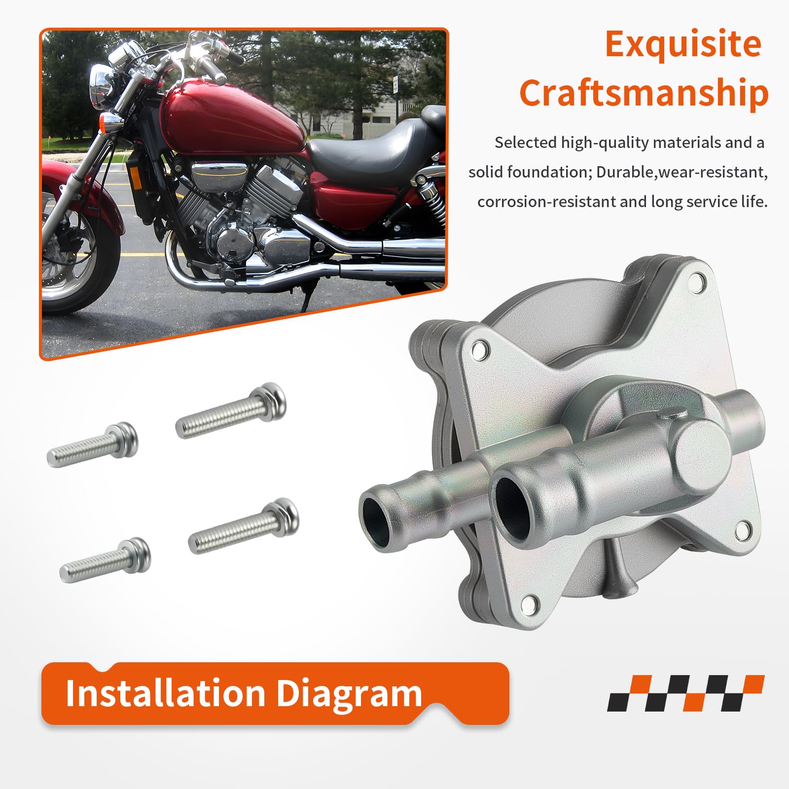 Amazon.com: Fuel Gas Petrol Valve Kit For Honda Magna 750 VF750C