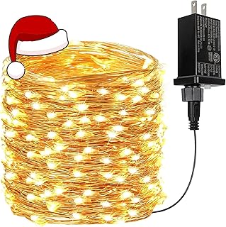 66Ft 200 LED Fairy Lights Plug in, Waterproof String Lights Outdoor & In...