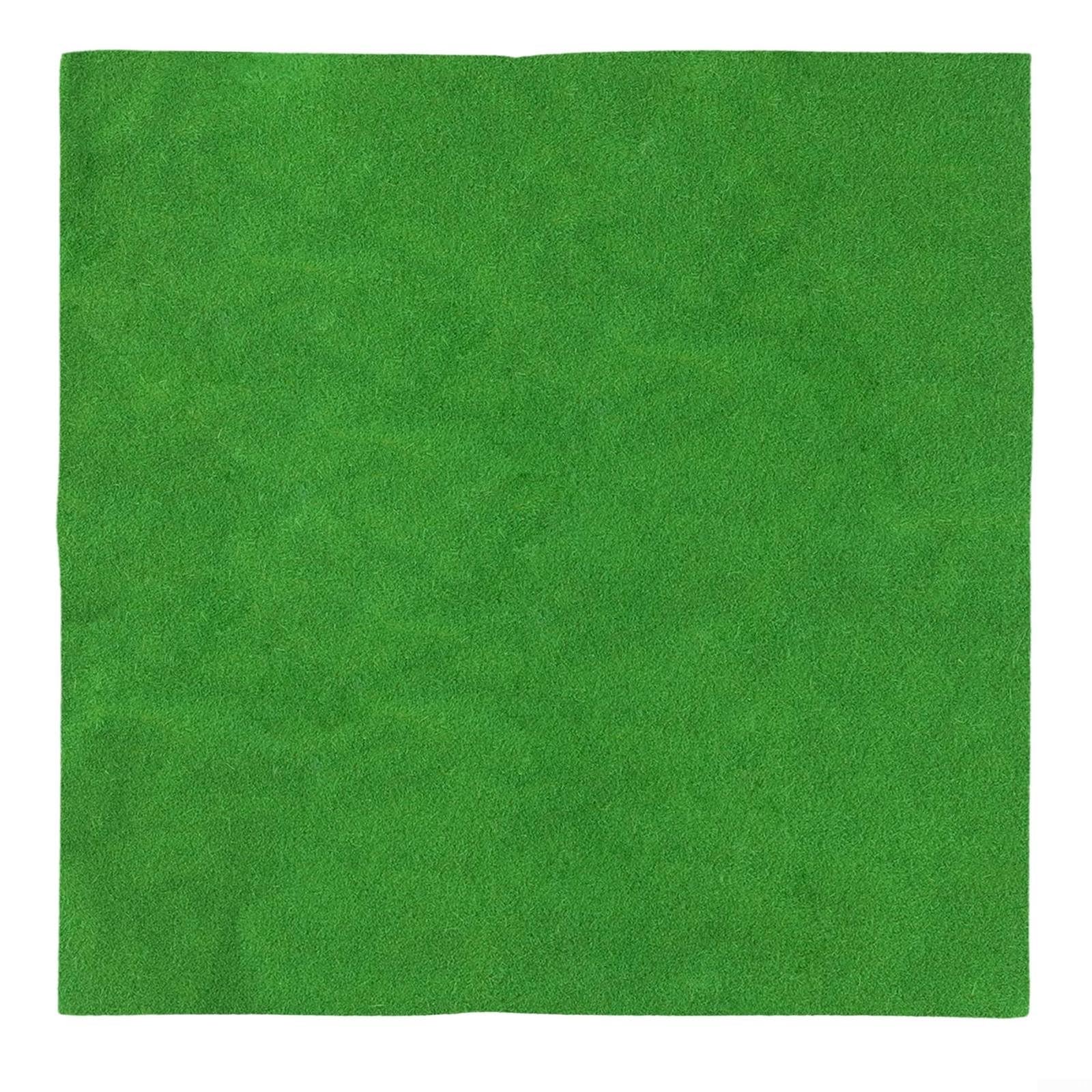 Realistic Fake Grass Mat 25x25cm Train Scenery(Medium Green)