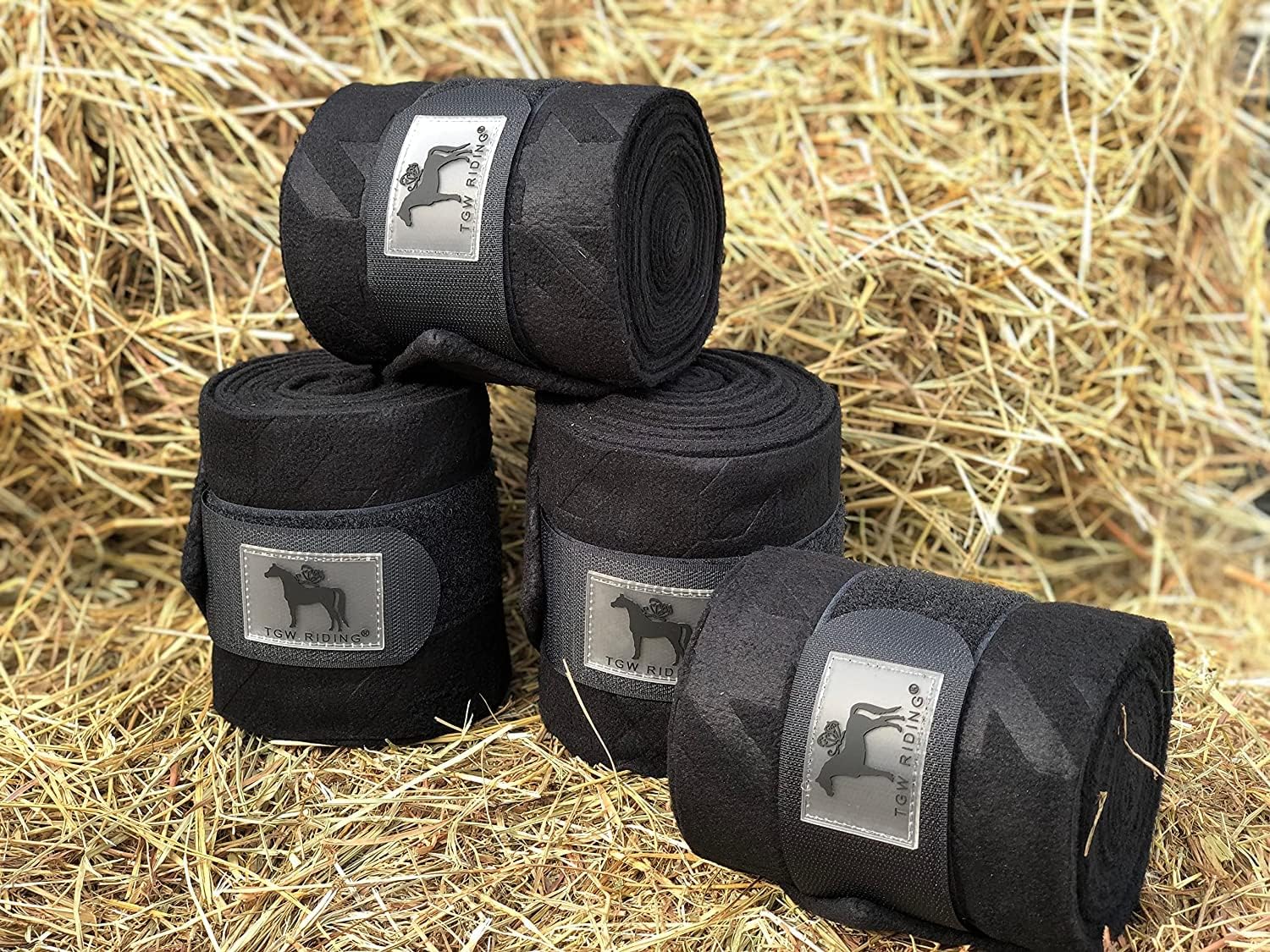TGW RIDING Pony Polo Leg Wraps, Equine Fleece Polo Wraps