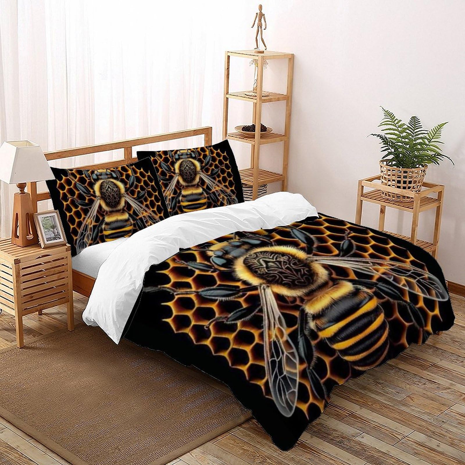 Housse de couette animaux 3D microfibre抗皺 lit enfant king