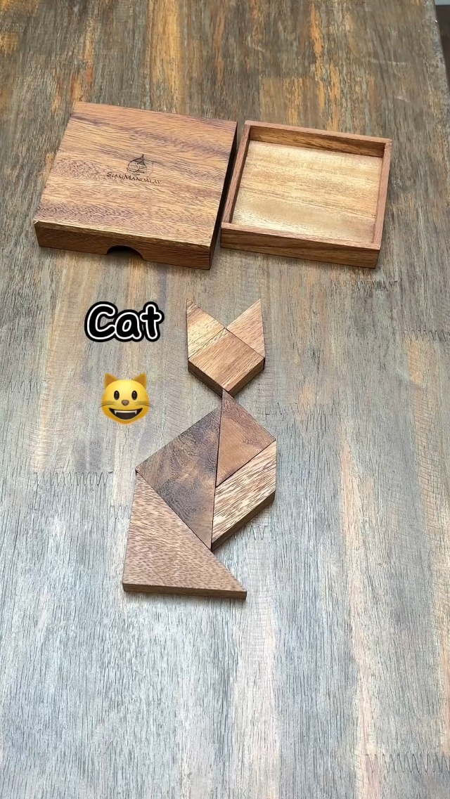 Amazon.com: Premium Tangram Board Set - 7-Piece Adult Geometry