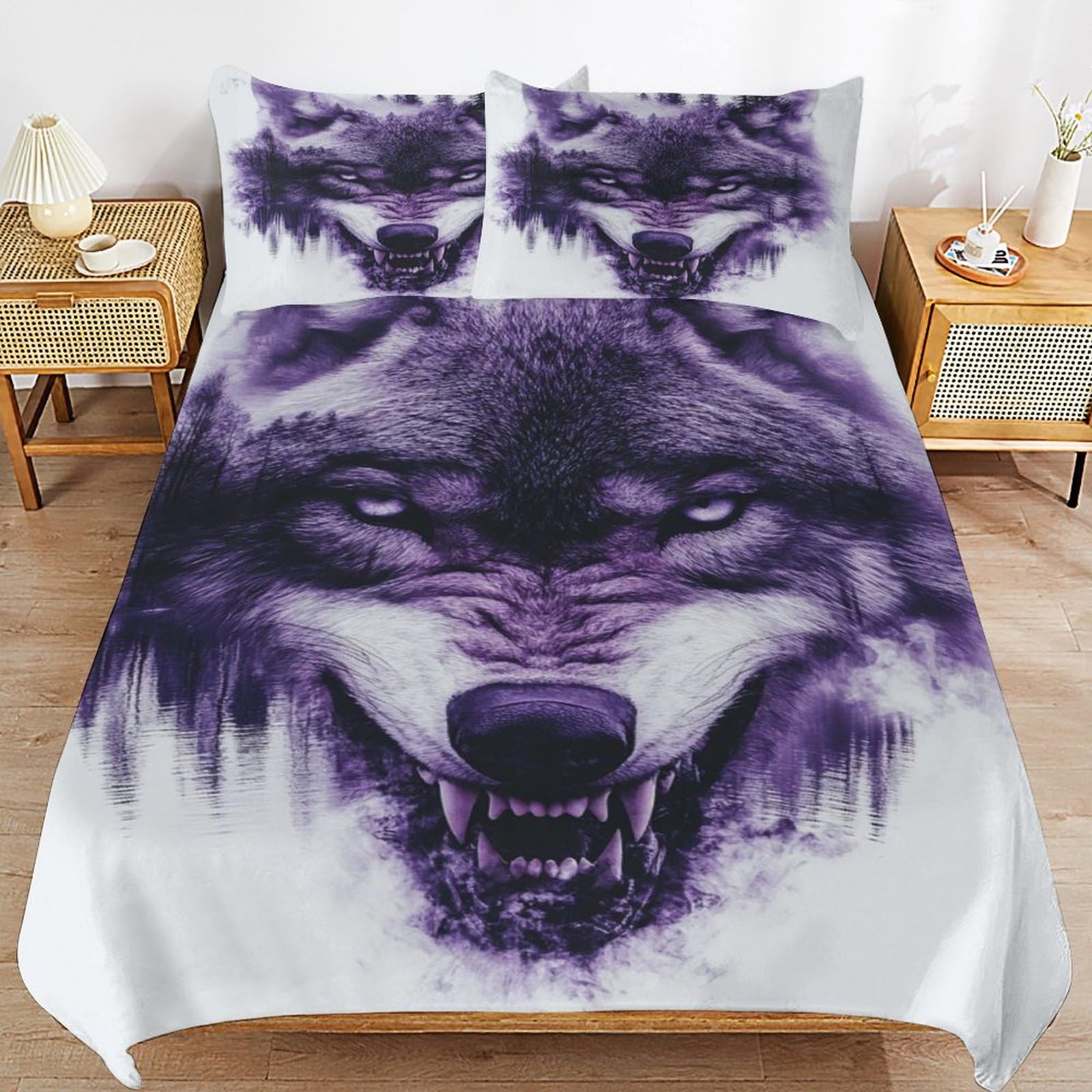 Funda nórdica de 220 x 240 cm y dos fundas de almohada que no se arrugan