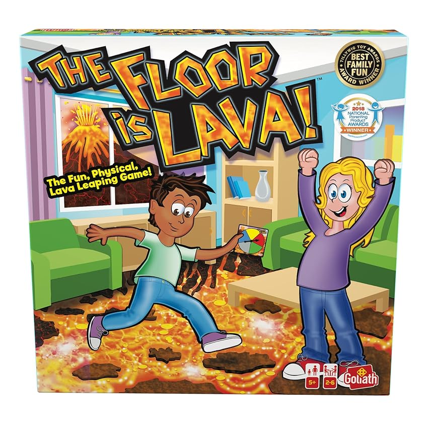 Immagine del prodotto Goliath The Floor Is Lava!: Gioco Interattivo Per Bambini E Adulti, Da 2 A 6 Giocatori, Dai 5 Anni In Su, 26.67 x 6.03 x 26.67 cm 378 grammi