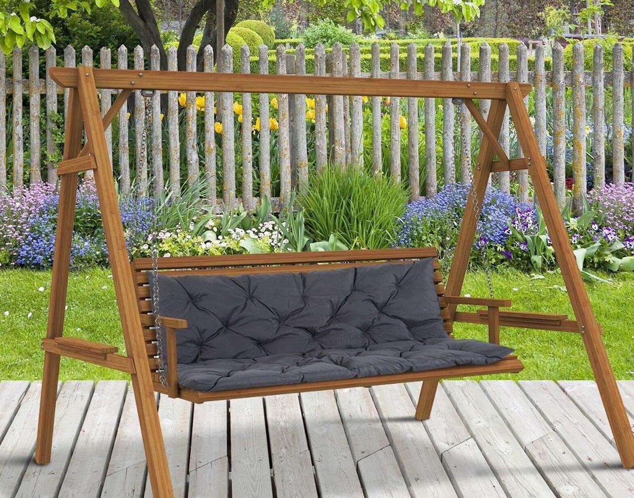 ZIADJSOI Replacement Cushions for Outdoor Swing, Swing