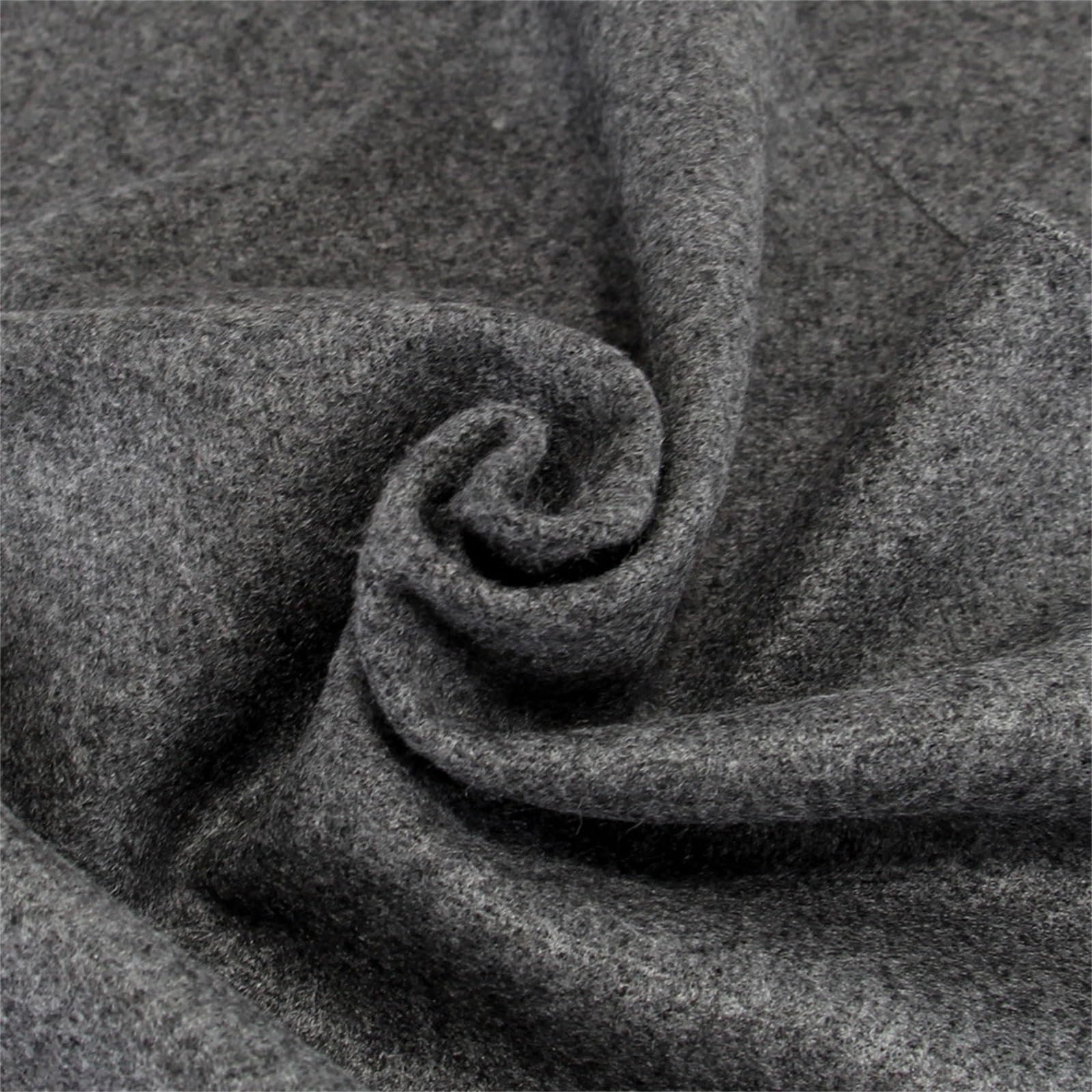 Sciarpa Uomo Inverno Sciarpa da uomo tinta unita invernale calda e ispessita(Dark Grey)