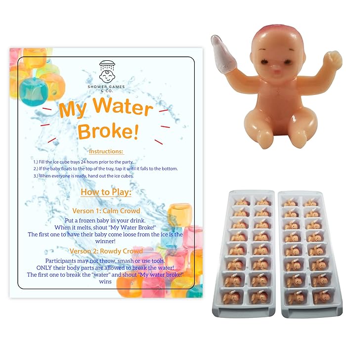 Buy My Water Broke Baby Shower Game by Shower Games & Co. with Mini