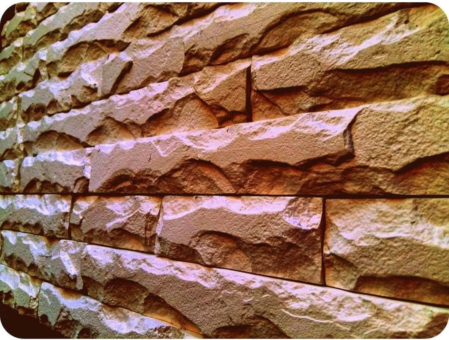 The form "BIRMA" for casting plaster 3D bricks on the wall, polyurethane mold for pouring concrete and cement