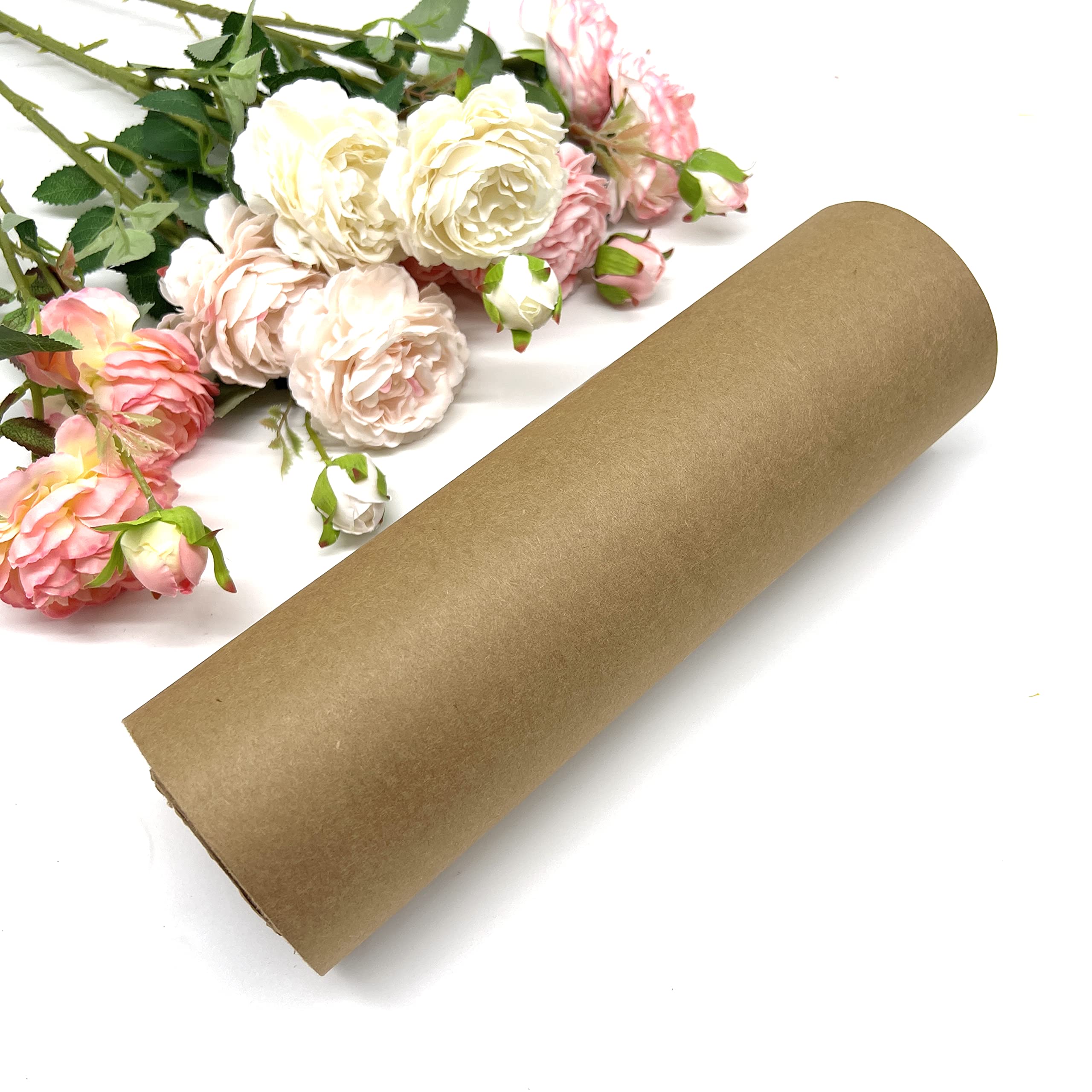 REDDOTGIFT® Kraft Wrapping Paper Roll Biodegradable Recycled Material,Natural Wrapping Paper,… (30cm x 35m, Nature Kraft)