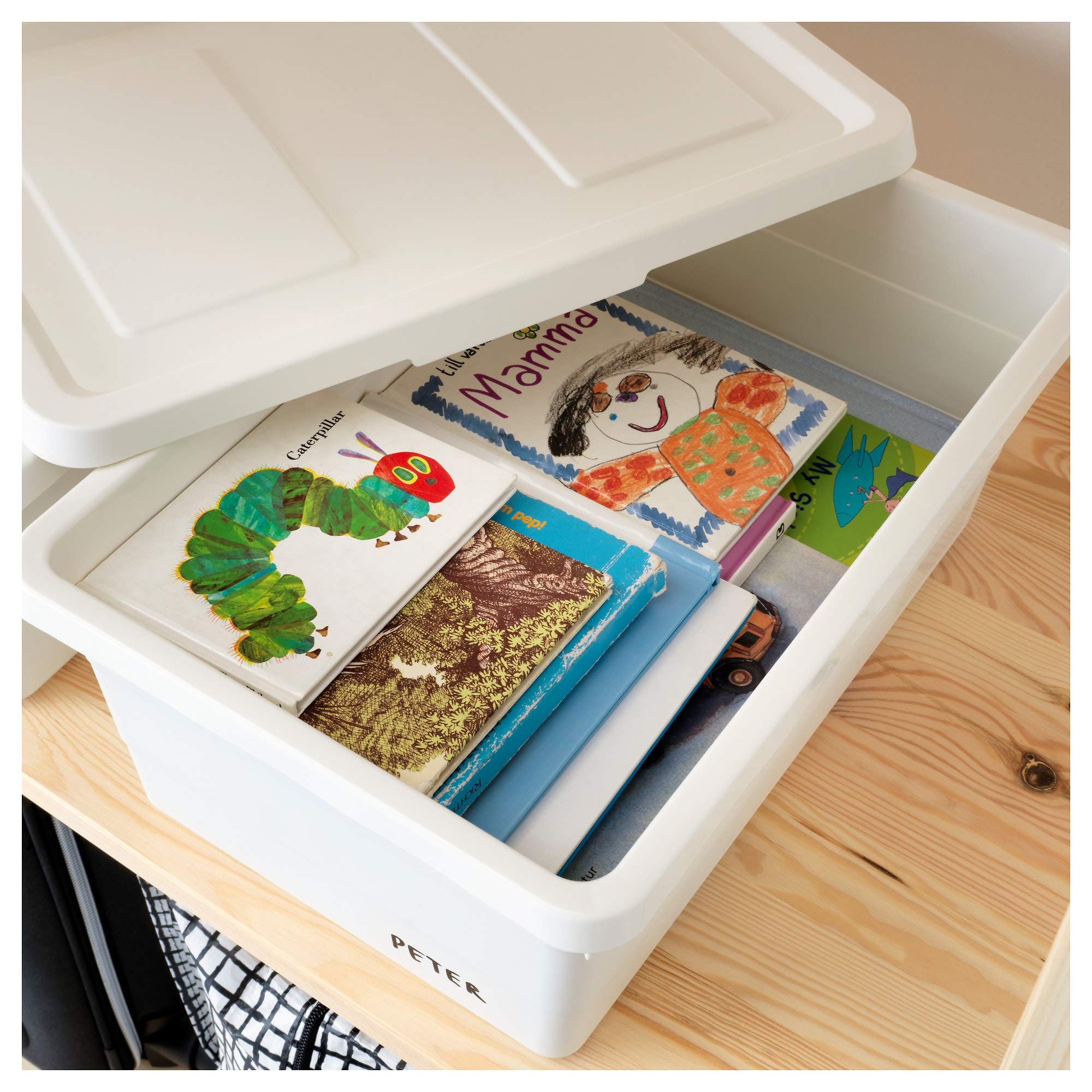 Ikea Plastic Storage Box - White -3