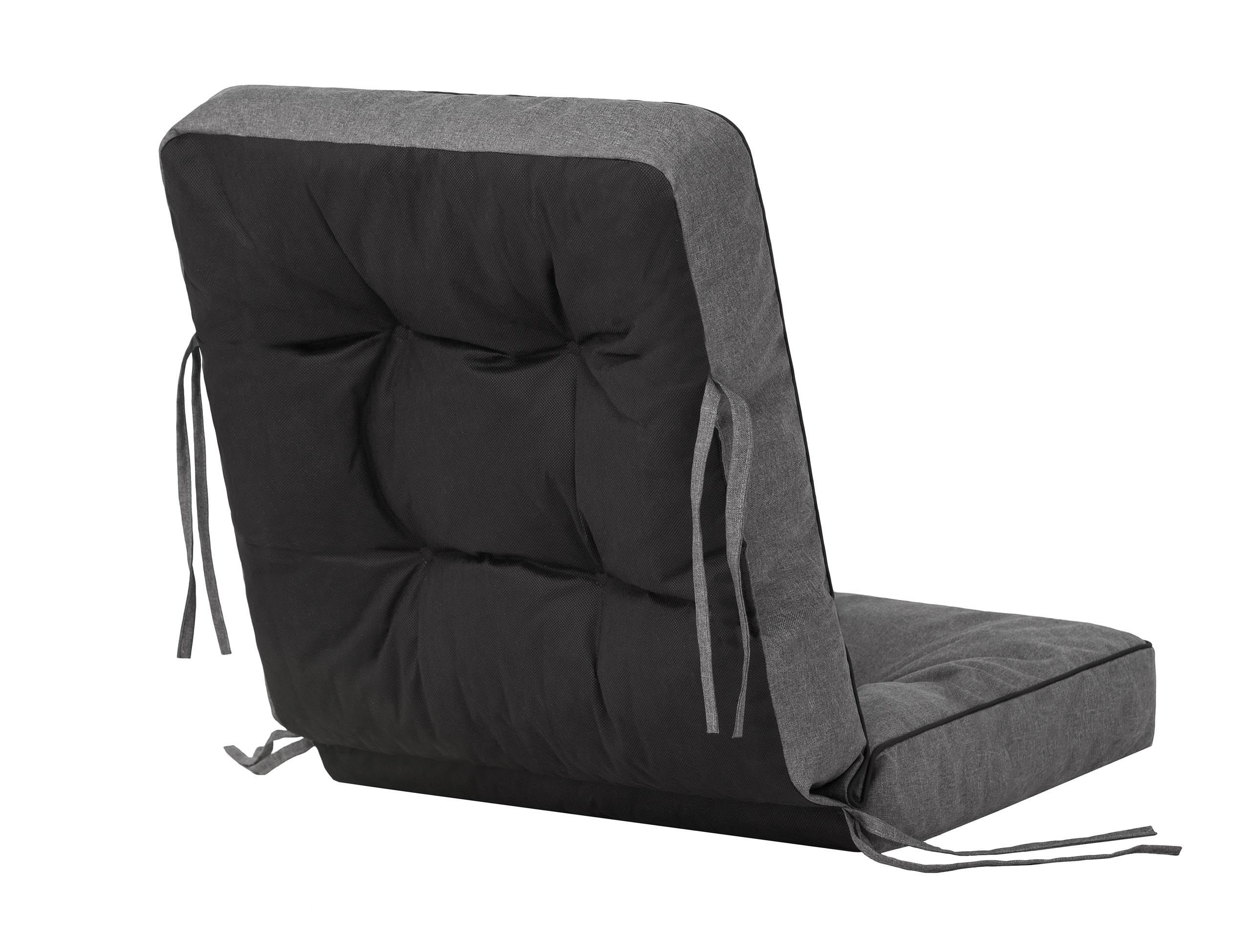 Bankauflage für Gartenmöbel, Gartenbank, Polsterauflage für Hollywoodschaukel, Auflagen für Gartenschaukelkissen, Sitzkissen, Stuhlauflage, Indoor/Outdoor - Grau - 180 cm (3 x 60 cm)