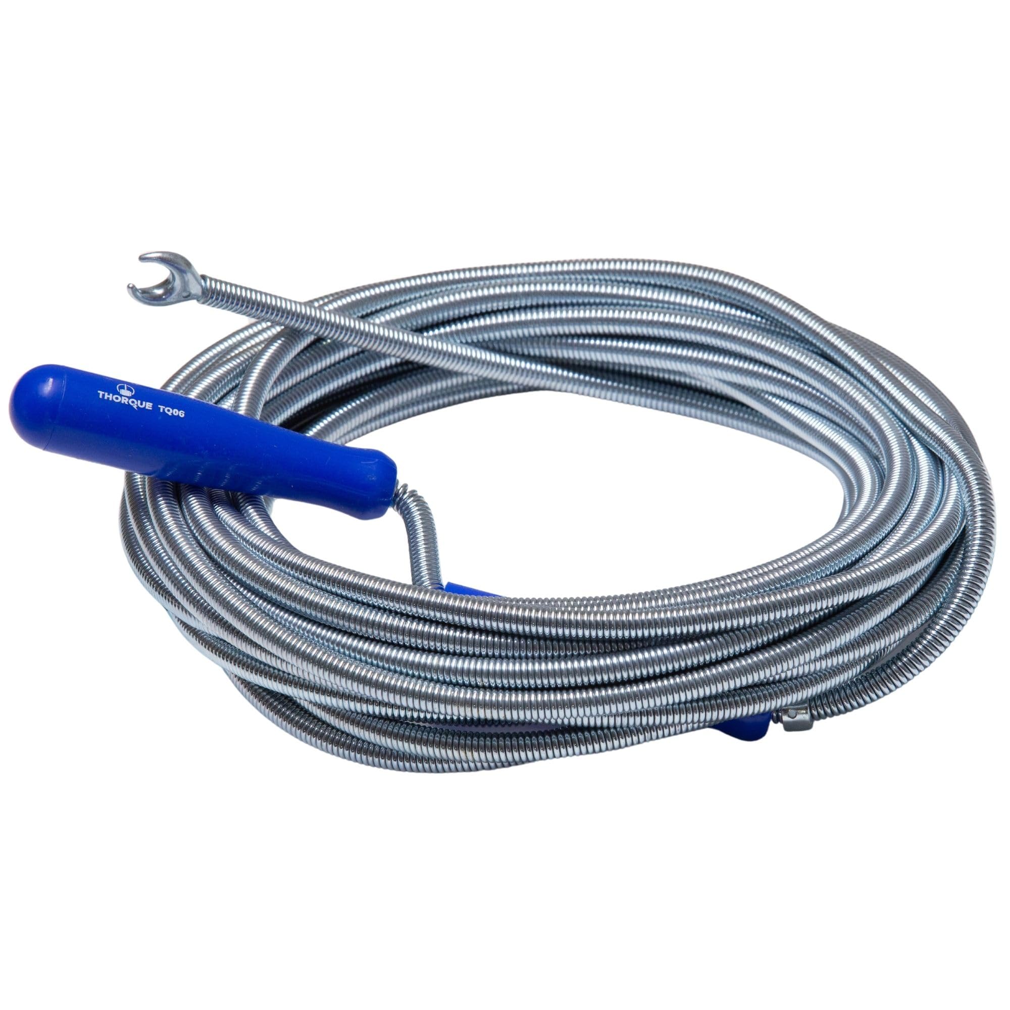 THORQUE Professional Drain Unblocker 10M (18.8 ft) with Claw, Flexible Plumbing Snake, Sink Unblocker, Drain Auger Spring