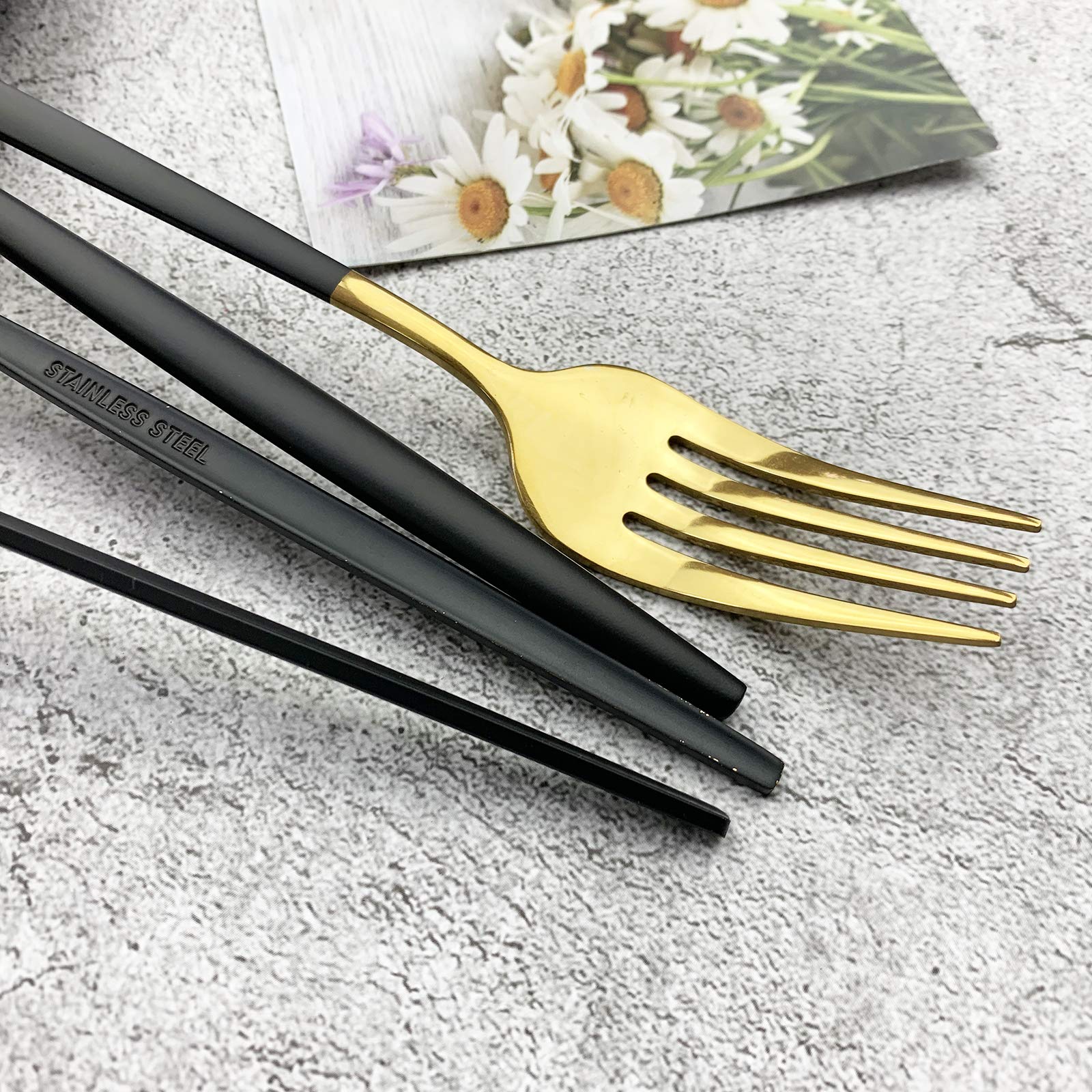 Amazon | JASHII 18/10シルバー食器セット ステンレススチール食器