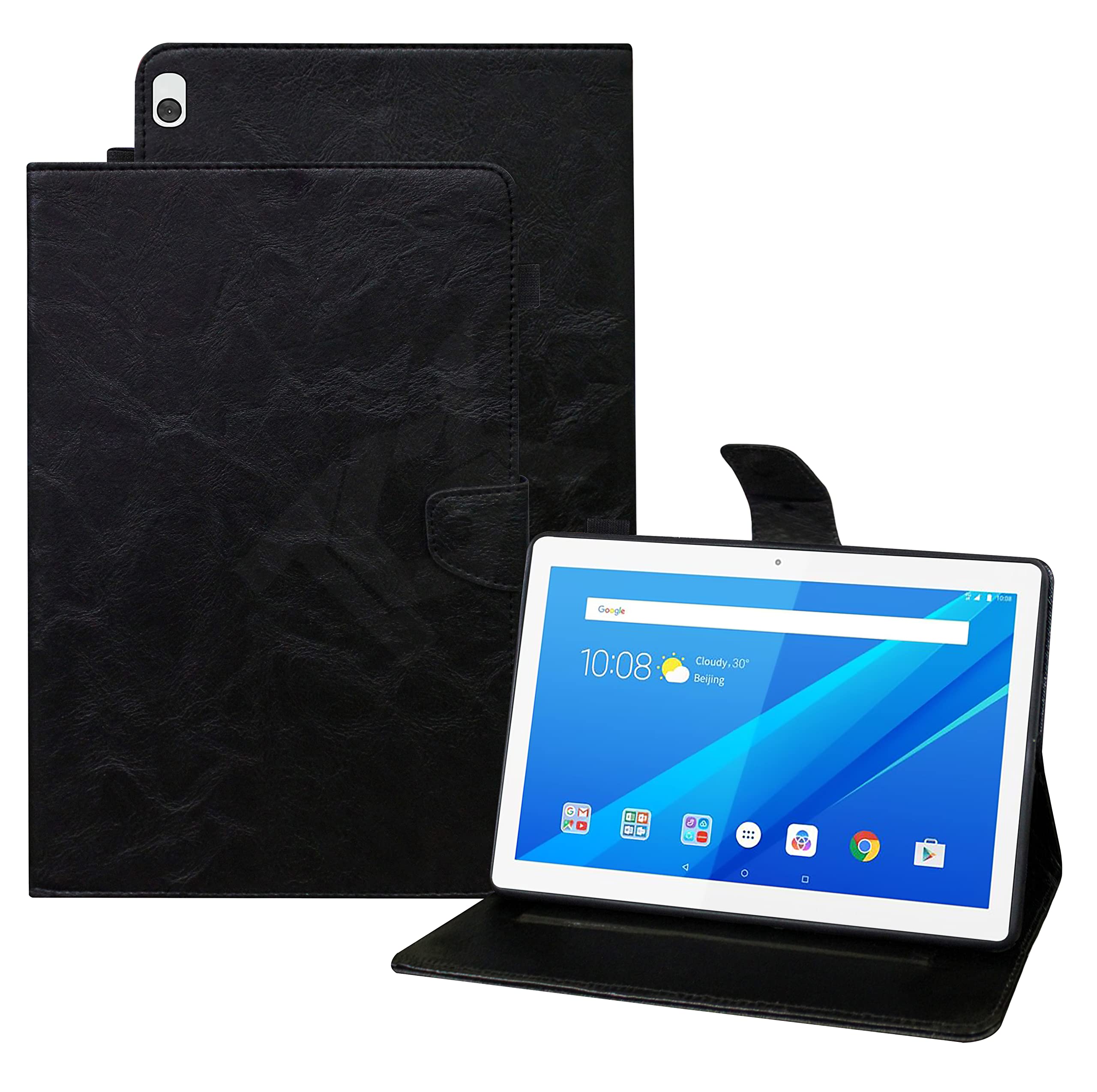 TGK Leather Flip Cover Case for Lenovo Tab M10 HD X505X TB-X505F TB-X505L TB-X505X TB-X605L TB-X605F (Multipurpose_Black) (B08GZ8CTW7) Amazon Price History, Amazon Price Tracker