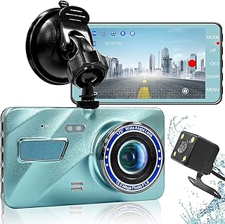 2023 Dash Cam for Cars 2K FHD 4 inch Dash Cam Front and Rear Camera with Infrared Night Vision,Touch Screen,170°Wide Angle,Loop Recording,Motion Detection,Parking Monitor and Gravity Sensor