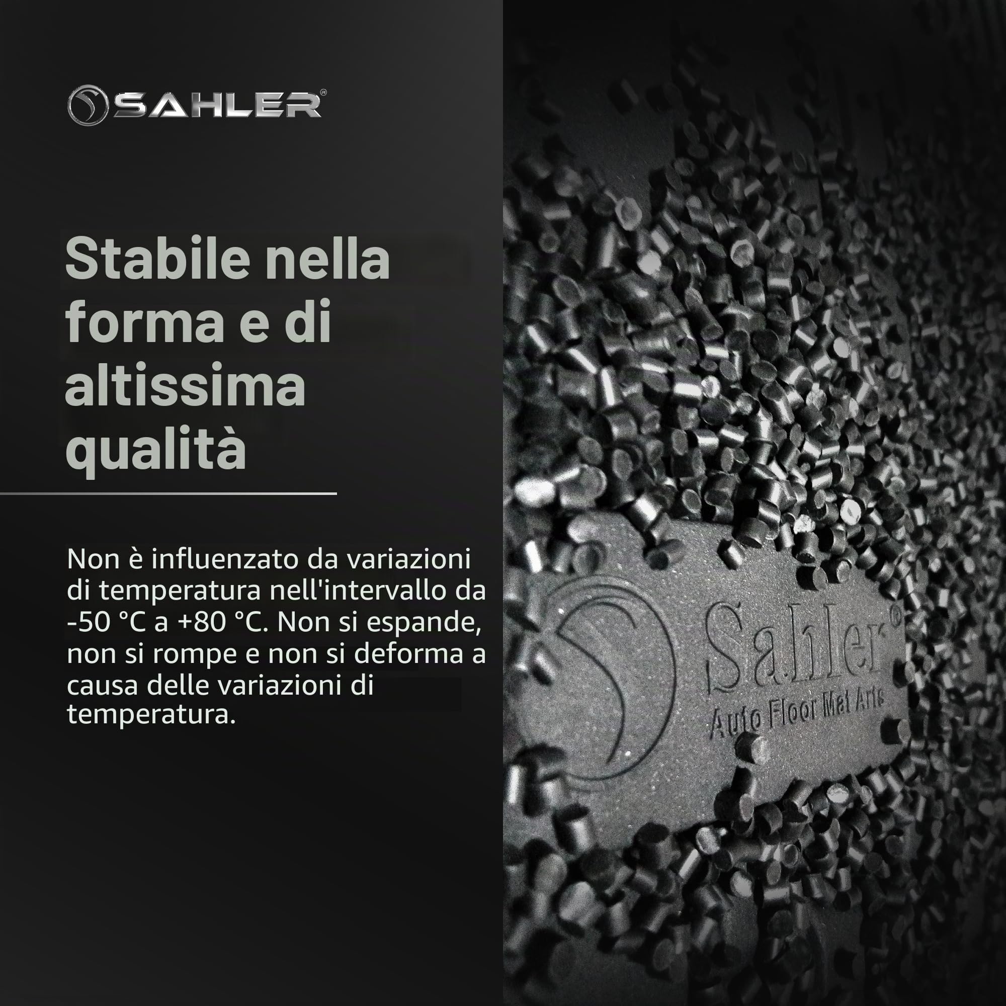 Sahler Tappetini per auto compatibili con Volkswagen Tiguan 2024-2026 | 4.5D Premium TPE gomma antiscivolo tappetini in gomma impermeabile auto tappetino nero