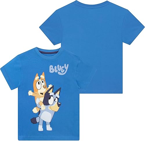 Miniatura 5 de Bluey Camisa Camiseta de verano de manga corta para niños Camisas de bingo para niños Camisetas de bingo Tallas 18M a 5